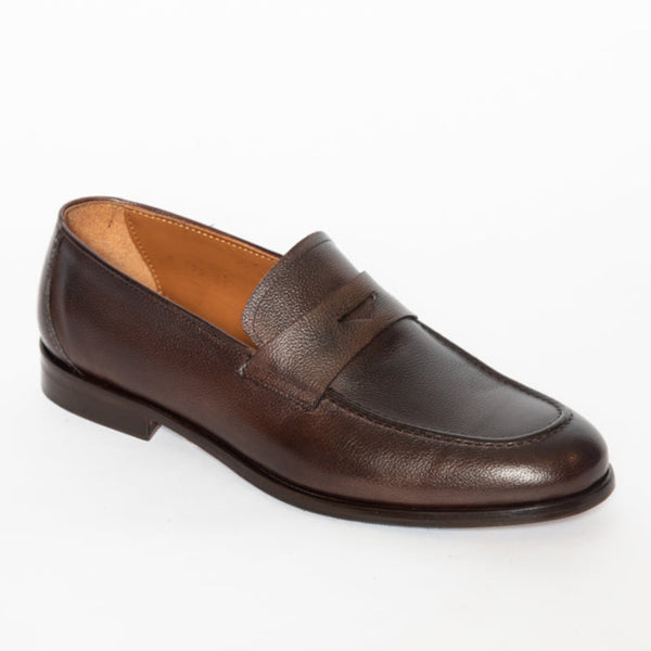 Lille Faggio Made In Italy Grain Leather Loafers