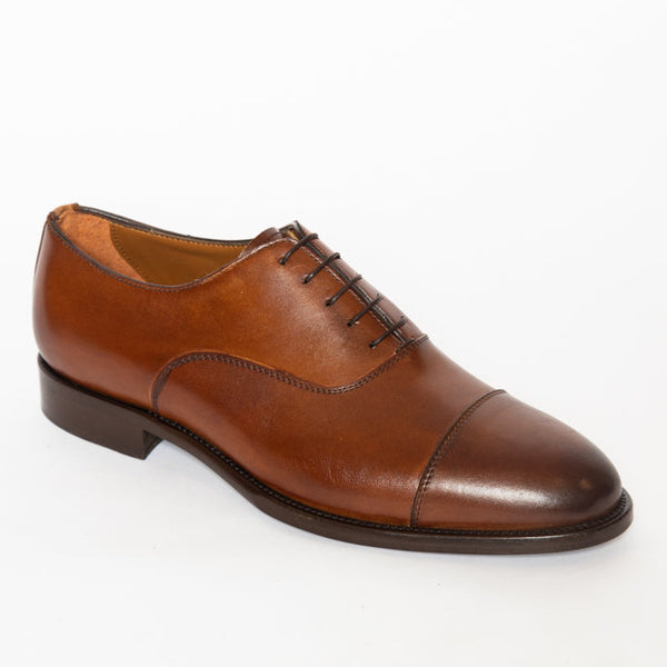 Crust Cuoio Made in Italy Leather Cap Toe Dress Shoes