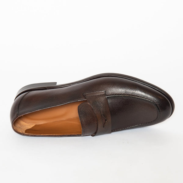 Lille Faggio Made In Italy Grain Leather Loafers