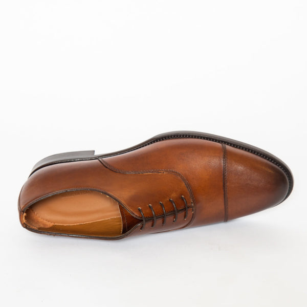 Crust Cuoio Made in Italy Leather Cap Toe Dress Shoes