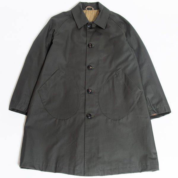 Green Groove Patch Pocket Water Resistant Trench Coat
