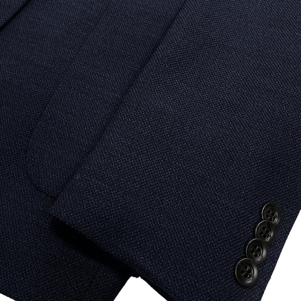 Royal Blue Melange KIN Two Button Knitted Sport Jacket