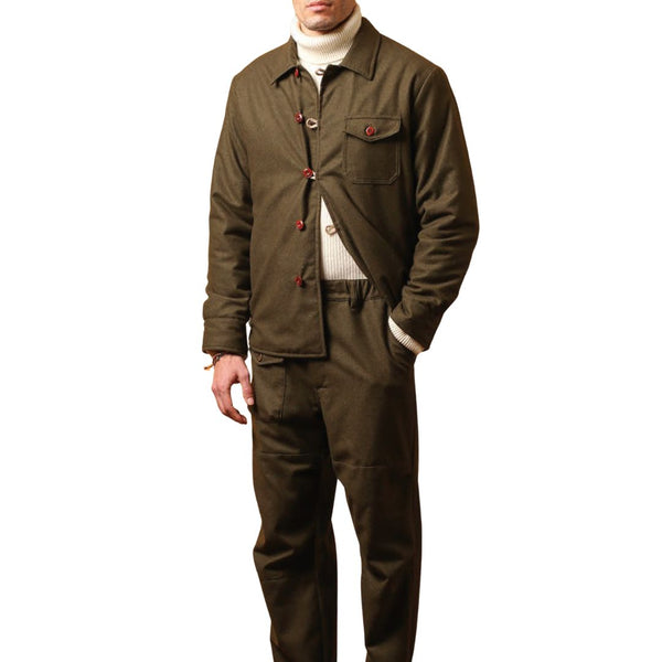 Green Hebron Reversible Wool Jacket