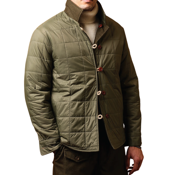 Green Hebron Reversible Wool Jacket
