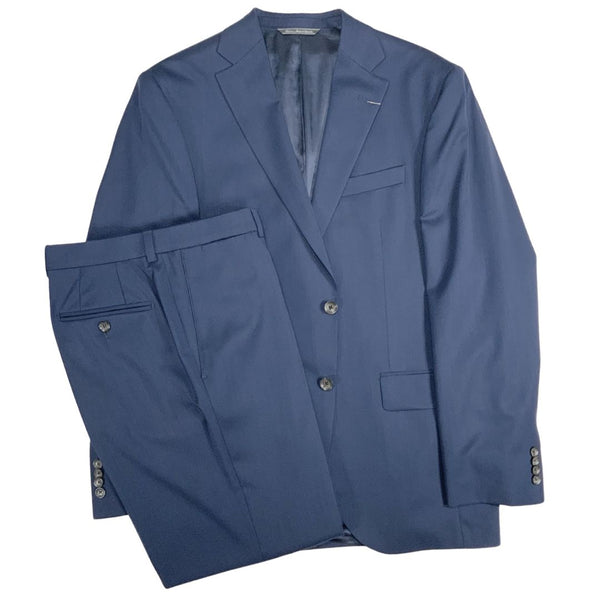 Ink Blue Two Button Wool Suit