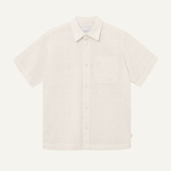 Ivory Charlie Cotton Broderie Anglais S/S Shirt