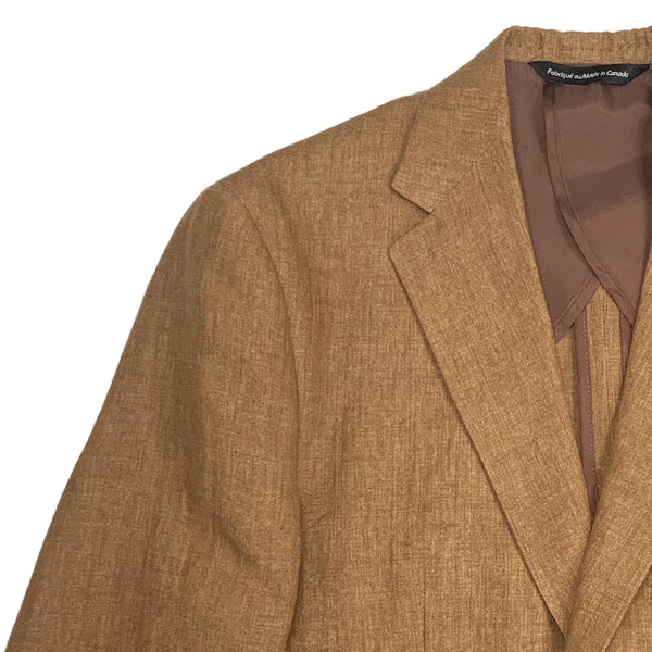 Bronze Two Button Linen Suit