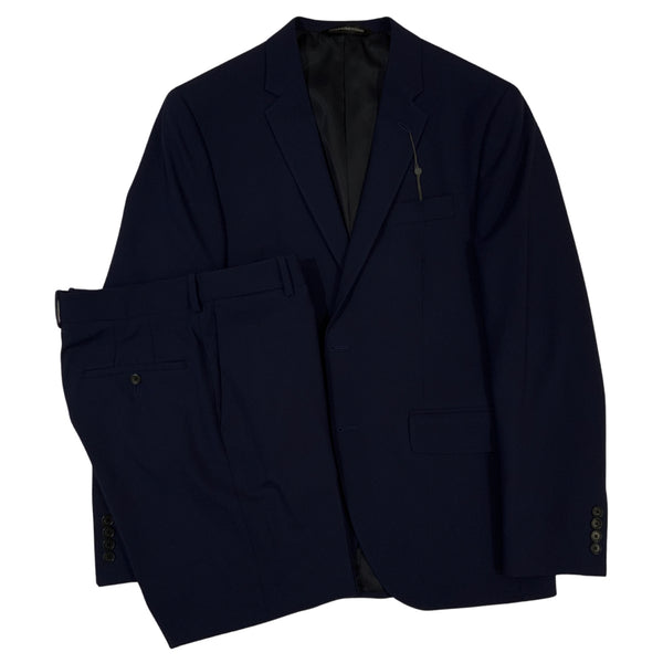 Indigo Two Button Technical Wool Suit