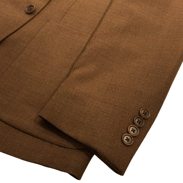 Toffee Canvas Two Button Wool Sport Jacket