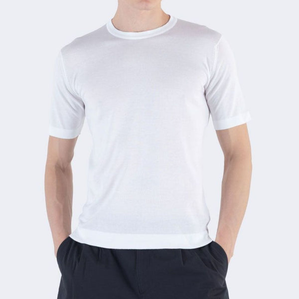 White Lorca Sea Island Cotton T-Shirt