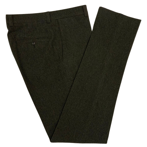 Olive Melange KIN Wool Cashmere Corduroy Trouser