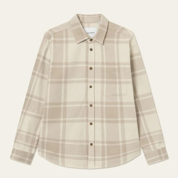 Desert Taupe Sand Jeremy Cotton Flannel Shirt