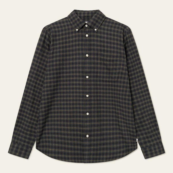 Pine Green Kent Cotton Check Shirt