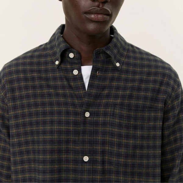 Pine Green Kent Cotton Check Shirt