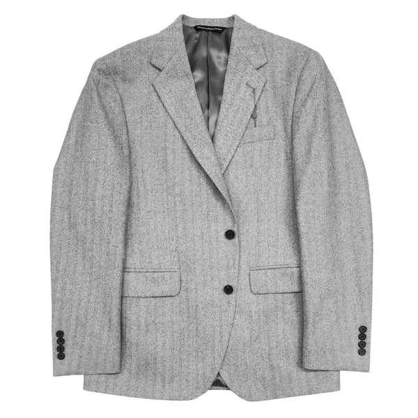 Light Grey Herringbone Sport Jacket