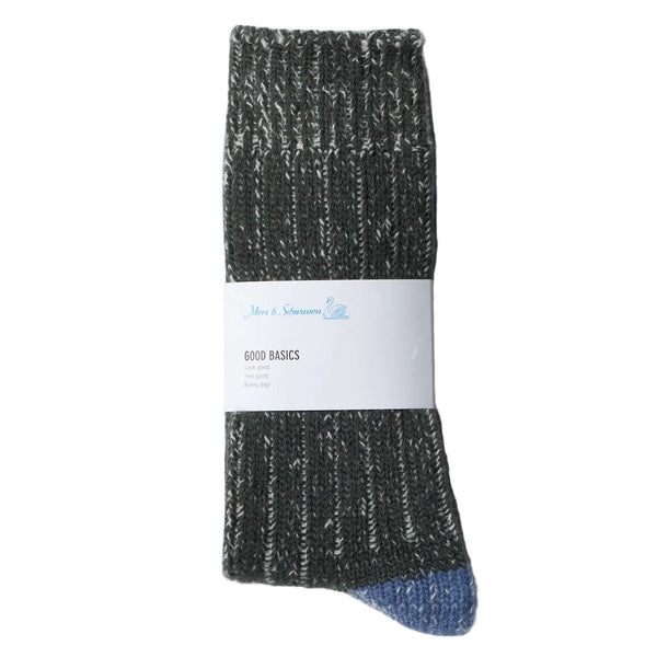 Army/Nature Sturdy Merino Wool Melange Socks