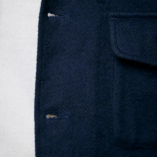 Night Blue Organic Cotton Blanket Shirt