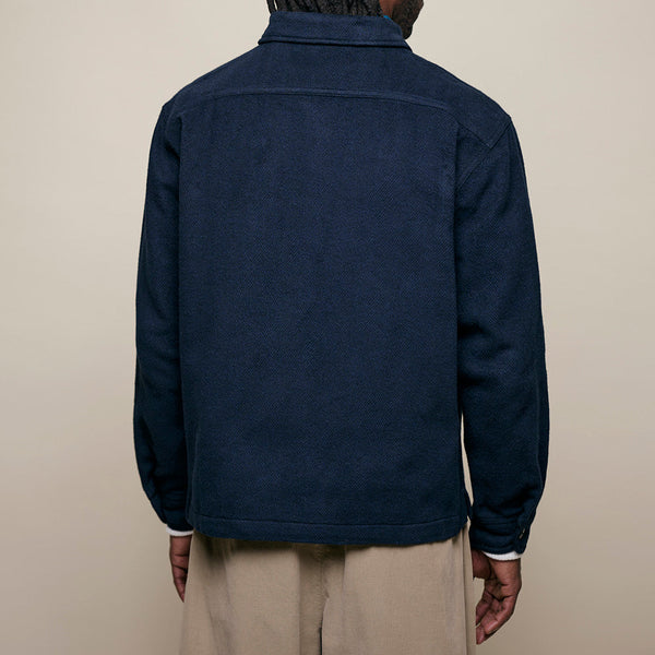 Night Blue Organic Cotton Blanket Shirt