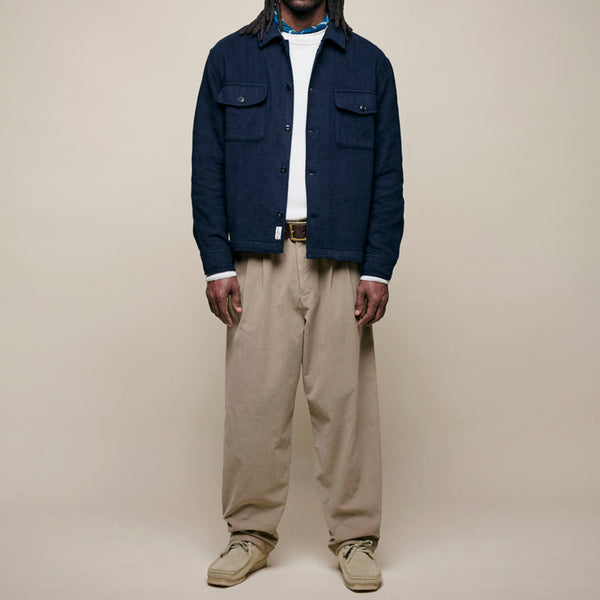 Night Blue Organic Cotton Blanket Shirt