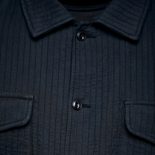 Charcoal Padded Cotton Overshirt