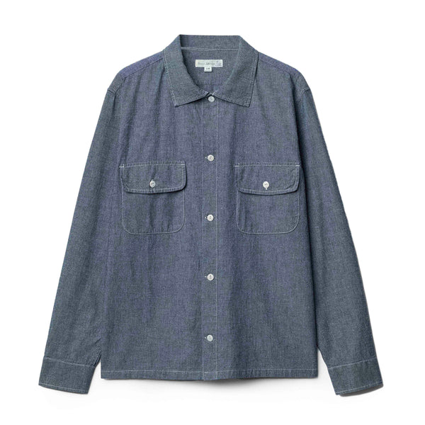 Denim Blue SHIRT06C Cotton Chambray Shirt
