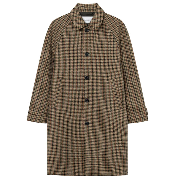 Sand/Black Michael Houndstooth Wool Coat 3.0