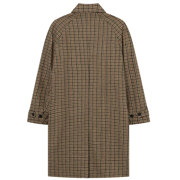 Sand/Black Michael Houndstooth Wool Coat 3.0