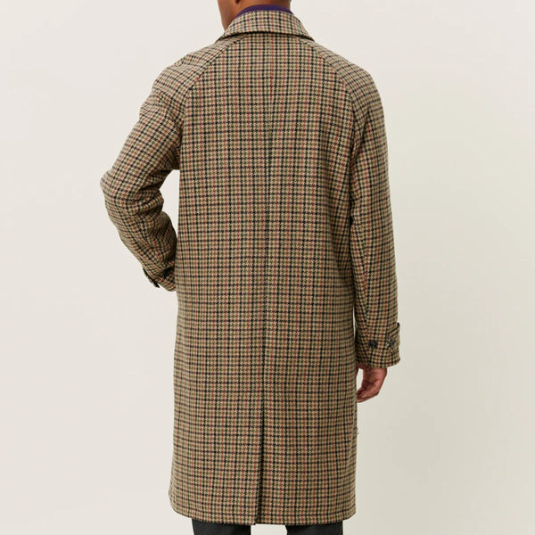 Sand/Black Michael Houndstooth Wool Coat 3.0