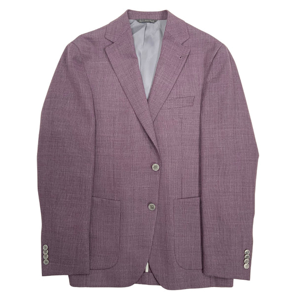 Lilac Two Button Wool Canvas Sport Jacket