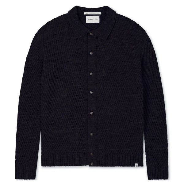 Navy Hampton Merino Wool Cardigan