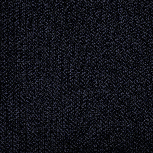 Navy Adriano Rib Knit Wool Double Breasted Sport Jacket