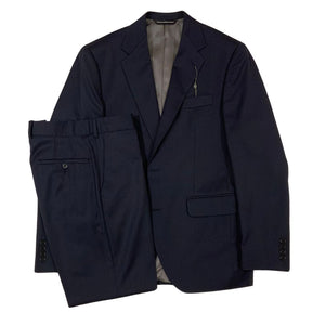 Navy Primo Two Button Wool Suit