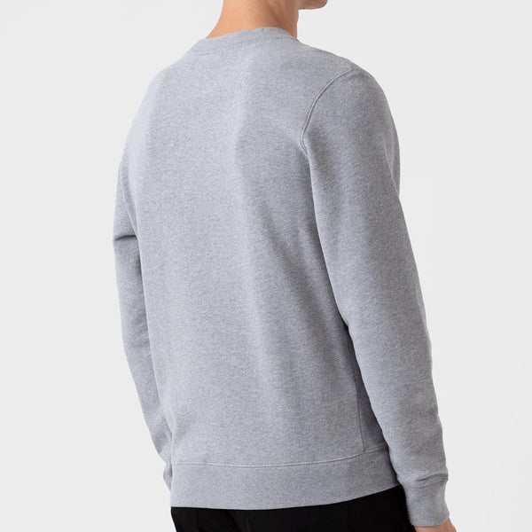 Craig Ward Grey Noel Embroidered Loopback Sweatshirt