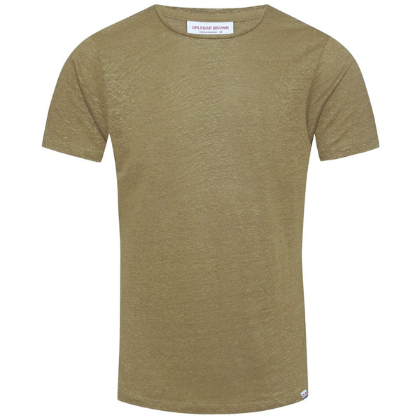 Agave Green Crewneck Linen T-Shirt