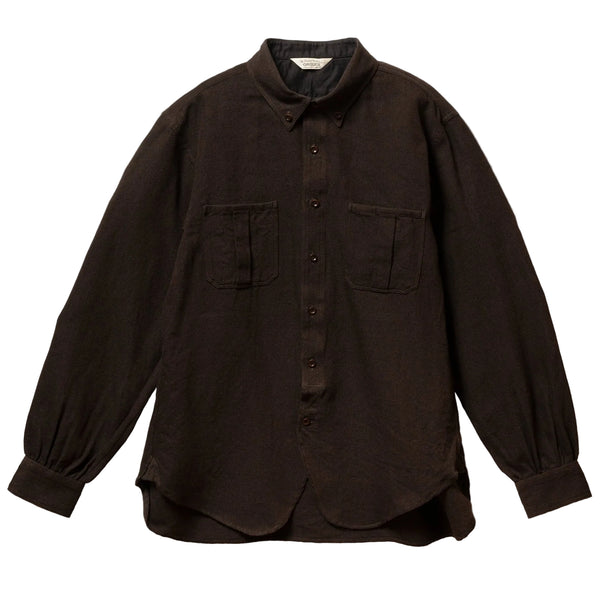 Brown OR-5121 Japanese Wool Blend Work Shirt
