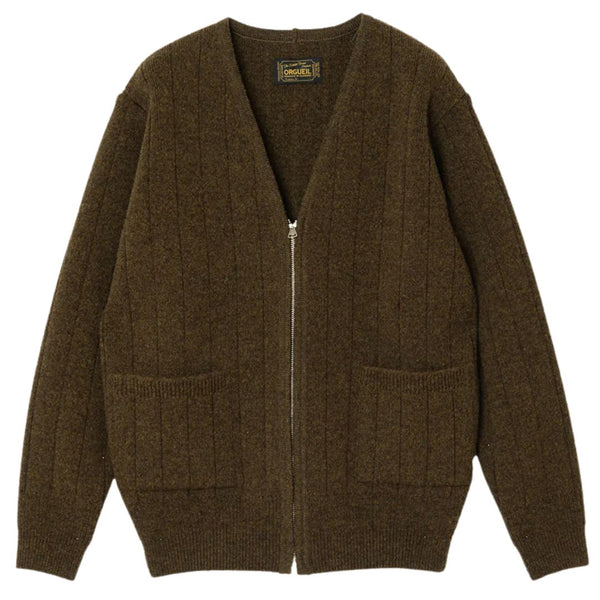 Olive OR-9107 Ribbed Knit Cardigan