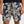 Navy Iris Alex Petralis Print Linen Shorts