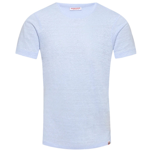 Surfside Blue OB-T Crewneck Linen T-shirt