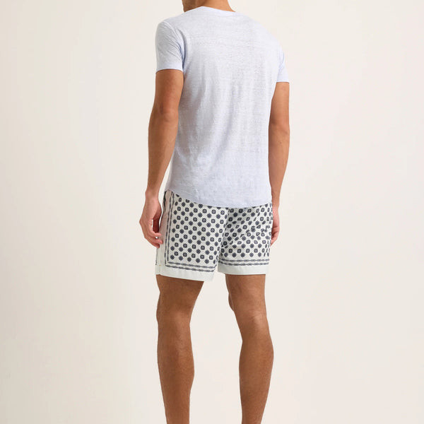 Surfside Blue OB-T Crewneck Linen T-shirt