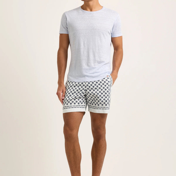 Surfside Blue OB-T Crewneck Linen T-shirt