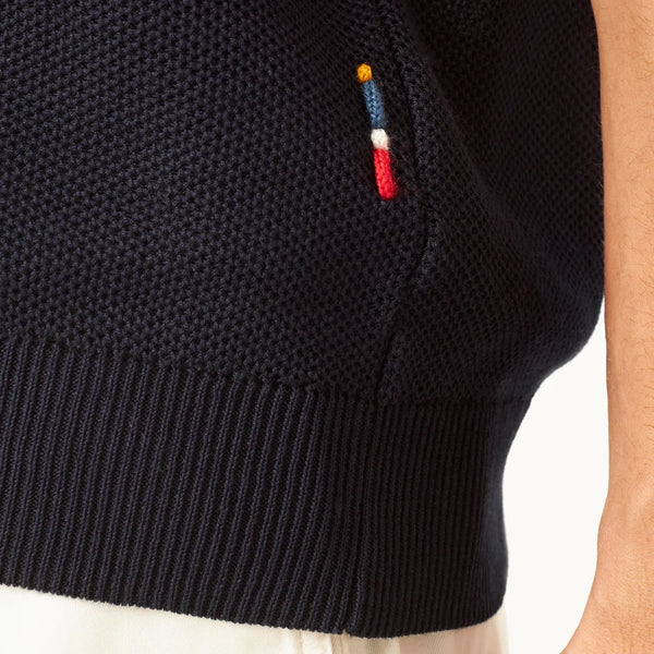 Night Iris Tiernan Cotton Pique Knit Shirt