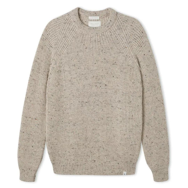 Oatmeal Ford Wool Crewneck Jumper