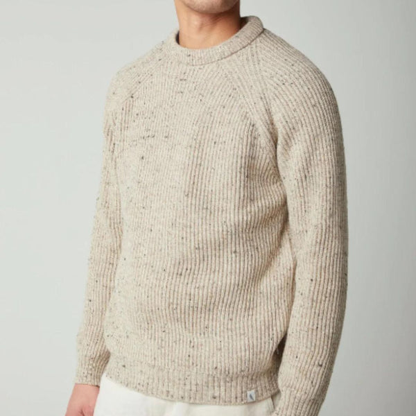 Oatmeal Ford Wool Crewneck Jumper