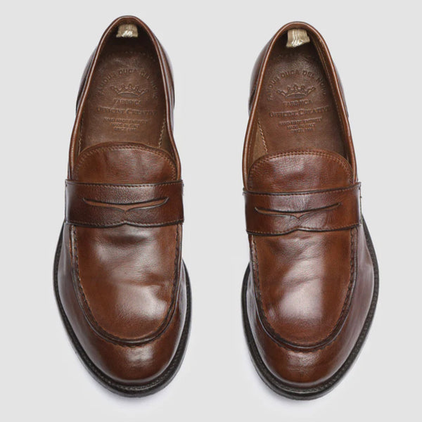 Arc Cigar Leather Penny Loafers