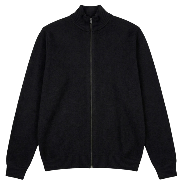 Noir Youri Merino Wool Zip Jumper