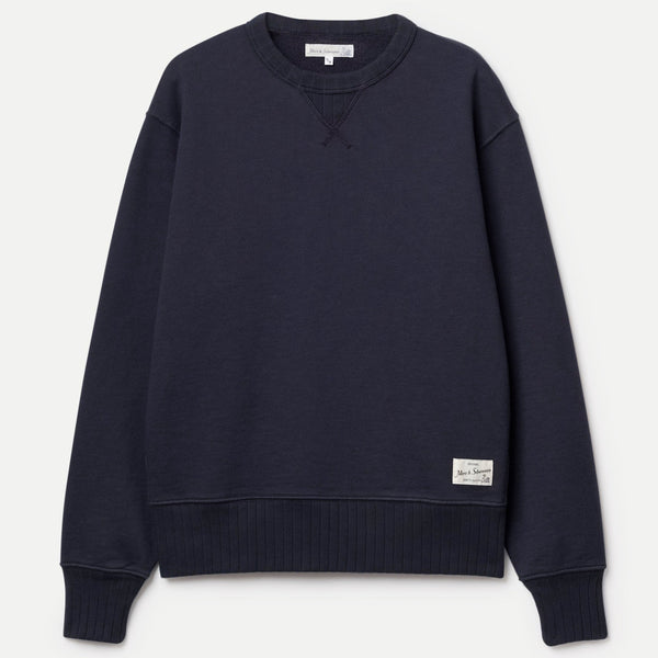 Charcoal Textured Heavyweight Rugged Fleece Cotton Sweatshirt