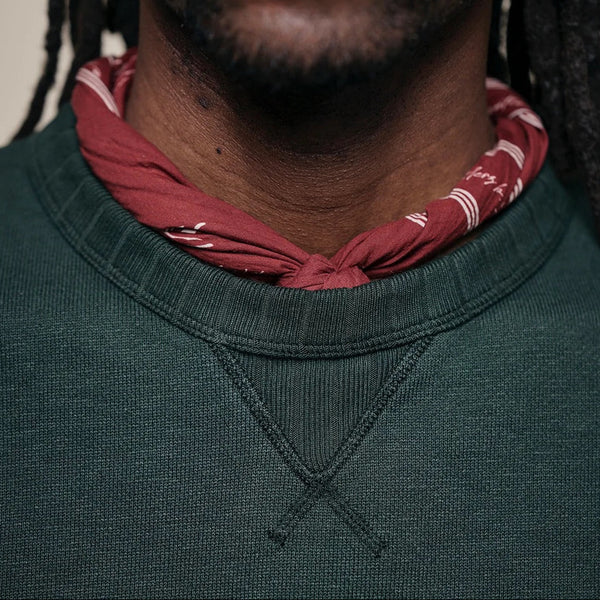 Forest Textured Heavyweight Rugged Fleece Cotton Sweatshirt