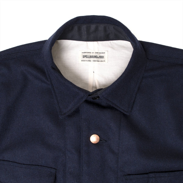 48-921W Navy Wool Coverall