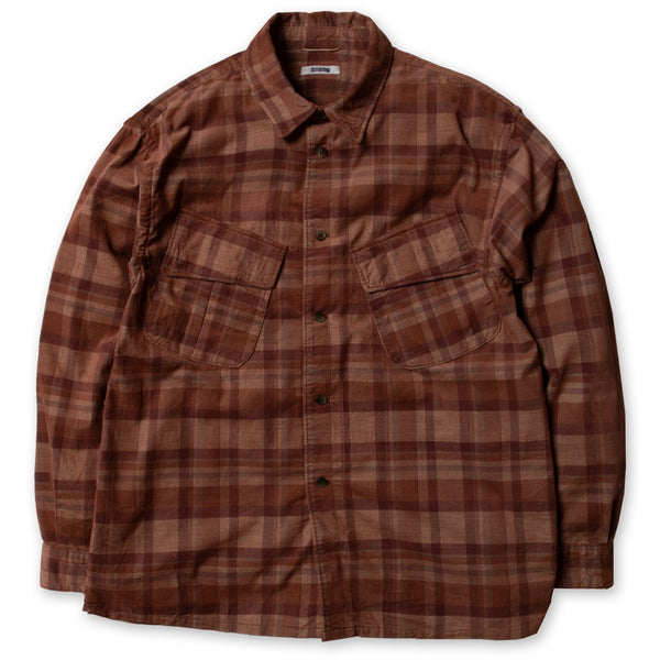 44-704H Orange Check Shirt