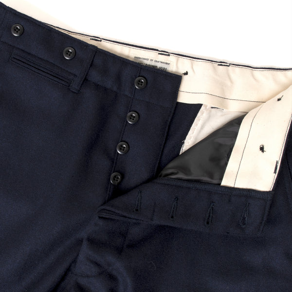 44-704W Navy Wool Trousers